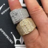 Large Baguette Cross Diamond Ring 3.90cttw 10K Gold -Luxe Jewelry Sales large baguette cross diamond ring 390cttw 10k gold hiphopbling 946007