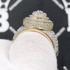 Layered Cluster 3.55cttw Diamond Ring 10K Yellow Gold -Luxe Jewelry Sales layered cluster 355cttw diamond ring 10k yellow gold hiphopbling 141760