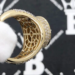 Layered Cluster 3.55cttw Diamond Ring 10K Yellow Gold -Luxe Jewelry Sales layered cluster 355cttw diamond ring 10k yellow gold hiphopbling 274504