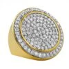 Mega Circles Of Ice Gold CZ Bling Bling Ring -Luxe Jewelry Sales mega circles of ice gold cz bling bling ring 7 hiphopbling 846620