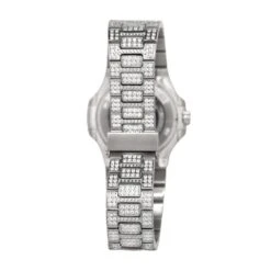 Modern CZ Stainless Steel Watch In White Gold 8 Modern CZ Stainless Steel Watch In White Gold -Luxe Jewelry Sales modern cz stainless steel watch in white gold hiphopbling 158205