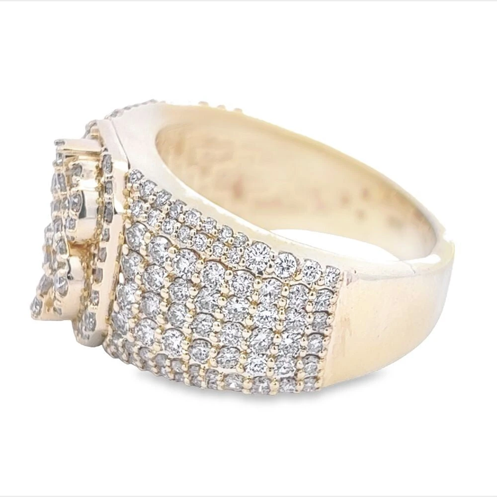 Money Cash Dollar Sign Diamond Ring 2.85cttw 10K Gold 6 Money Cash Dollar Sign Diamond Ring 2.85cttw 10K Gold - Image 4