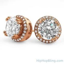 Pave Ice Border Gold CZ Solitaire Bling Bling Earrings 11 Pave Ice Border Gold CZ Solitaire Bling Bling Earrings -Luxe Jewelry Sales pave ice border gold cz solitaire bling bling earrings rose gold hiphopbling 596709