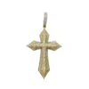 Pointed 2 Tone Cross Diamond Pendant 1.40cttw 10K Yellow Gold -Luxe Jewelry Sales pointed 2 tone cross diamond pendant 140cttw 10k yellow gold hiphopbling 912181