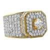 Presidential Gold CZ Bling Bling Ring -Luxe Jewelry Sales presidential gold cz bling bling ring 7 hiphopbling 411532