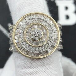 Radiant Baguette 3.77cttw Diamond Ring 10K Yellow Gold 12 Radiant Baguette 3.77cttw Diamond Ring 10K Yellow Gold -Luxe Jewelry Sales radiant baguette 377cttw diamond ring 10k yellow gold hiphopbling 132393