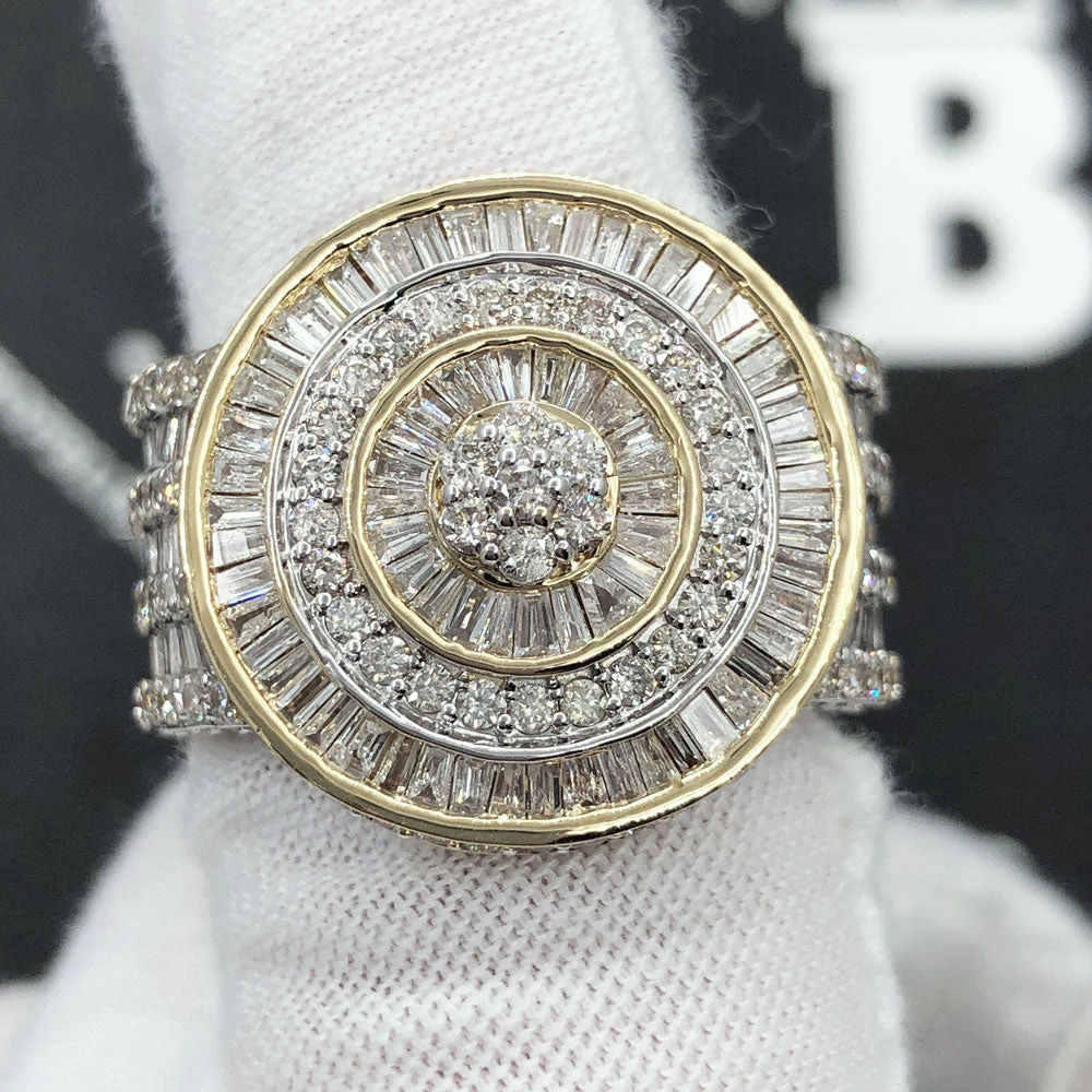 Radiant Baguette 3.77cttw Diamond Ring 10K Yellow Gold 5 Radiant Baguette 3.77cttw Diamond Ring 10K Yellow Gold - Image 3