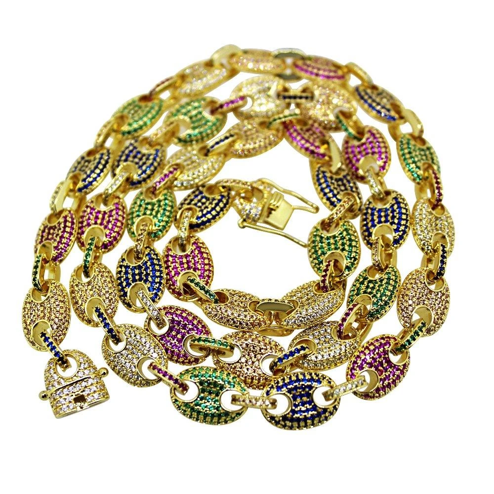 Rainbow Marine Link Bling Bling Gold Chain 4 Rainbow Marine Link Bling Bling Gold Chain - Image 2
