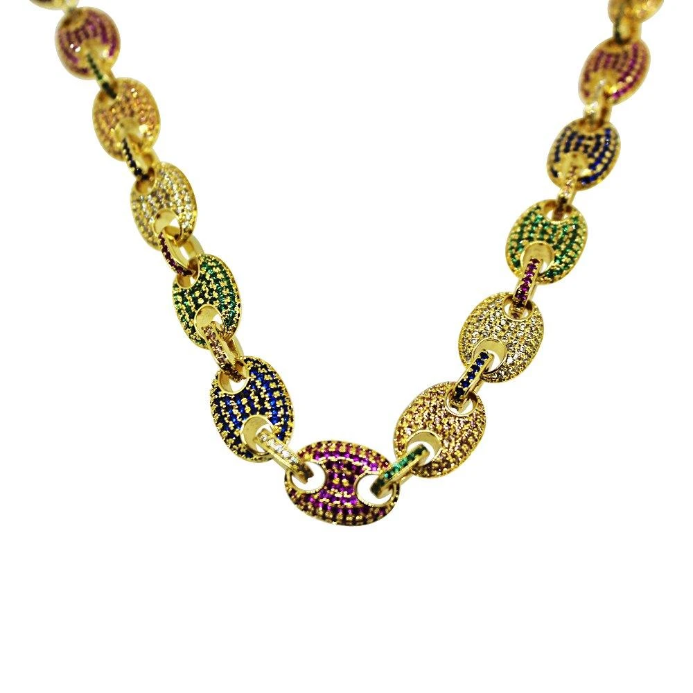 Rainbow Marine Link Bling Bling Gold Chain 3 Rainbow Marine Link Bling Bling Gold Chain