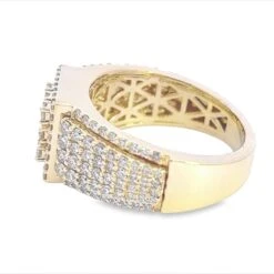 Raised Box Diamond Ring 2.15cttw 10K Gold -Luxe Jewelry Sales raised box diamond ring 215cttw 10k gold hiphopbling 398631