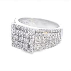 Raised Box Diamond Ring 2.15cttw 10K Gold -Luxe Jewelry Sales raised box diamond ring 215cttw 10k gold hiphopbling 811340