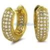 Rounded Hoop Earrings Gold CZ Micro Pave Bling 1 Rounded Hoop Earrings Gold CZ Micro Pave Bling -Luxe Jewelry Sales rounded hoop earrings gold cz micro pave bling hiphopbling 274726