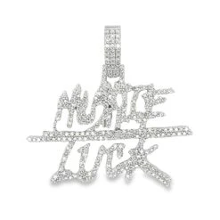 Small Hustle Luck 1.50cttw Diamond Pendant 10K Gold
