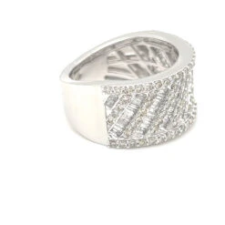 Thick Spiral Baguette Diamond Ring 2.75cttw 10K Gold -Luxe Jewelry Sales thick spiral baguette diamond ring 275cttw 10k gold hiphopbling 221750