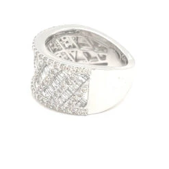 Thick Spiral Baguette Diamond Ring 2.75cttw 10K Gold -Luxe Jewelry Sales thick spiral baguette diamond ring 275cttw 10k gold hiphopbling 956382