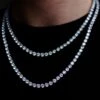 VVS Tennis Chain White Gold 1 VVS Tennis Chain White Gold -Luxe Jewelry Sales vvs tennis chain white gold 4mm 16 hiphopbling 378944