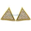 XL Triangle Gold CZ Hip Hop Bling Bling Earrings -Luxe Jewelry Sales xl triangle gold cz hip hop bling bling earrings hiphopbling 734147